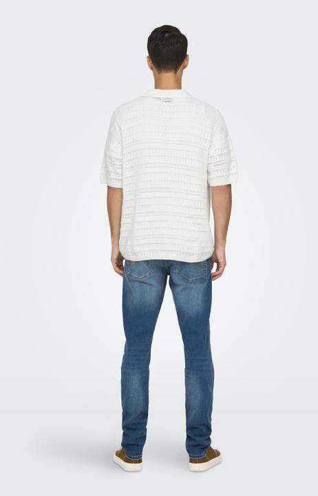 Actual product image Only & Sons Onsgrayson Ds 5 Chochet Polo Knit (M)