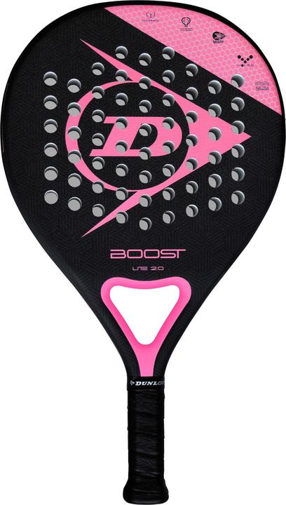 Produktbild Dunlop Padel tennis racket BOOST LITE 2.0 350g Round SOFT-EVA professional(woman) black/pink
