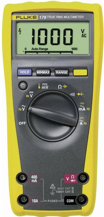 Produktbild Fluke 179 Hand-Multimeter kalibriert (ISO) digital CAT III 1000 V, CAT IV 600 V (CAT IV 600V, CAT III 1000V)