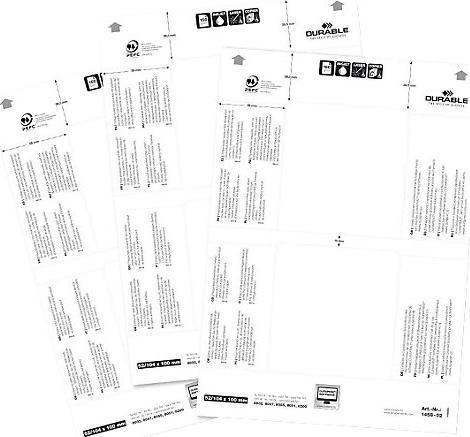 Actual product image Durable Replacement labels