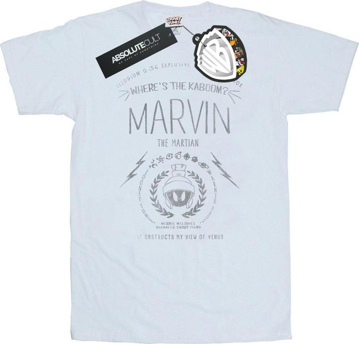 Actual product image Looney Tunes Mens Where's The Kaboom Marvin The Martian Cotton T-Shirt (L)