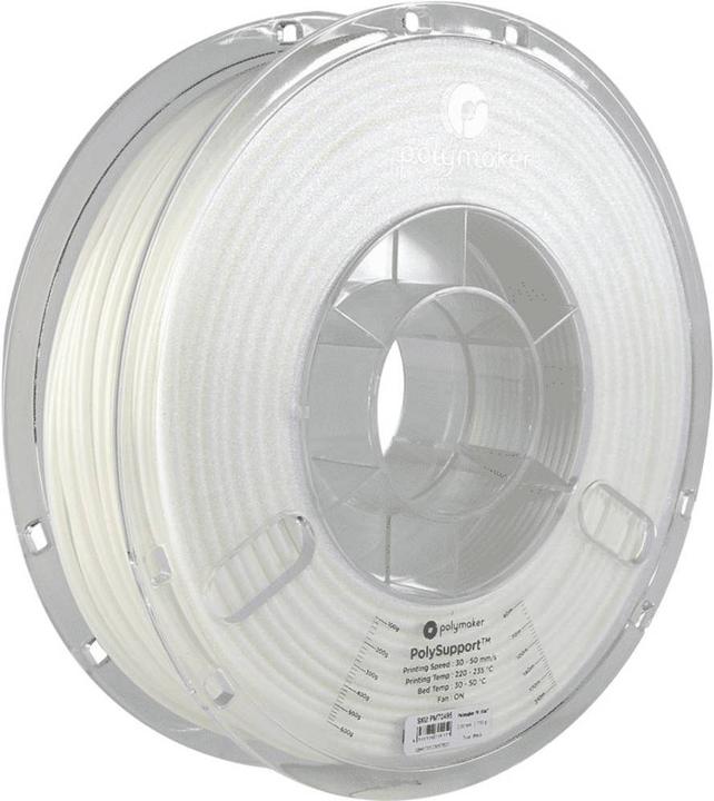 Immagine prodotto Polymaker PD04002 Materiale di supporto per filamenti a strappo Polysupport 2,85 mm 750 g (2.85 mm, 750 g, Bianco)
