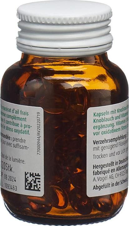 Actual product image A. Vogel Garlic Capsules Caps (120 Piece, Capsules, 150 g)