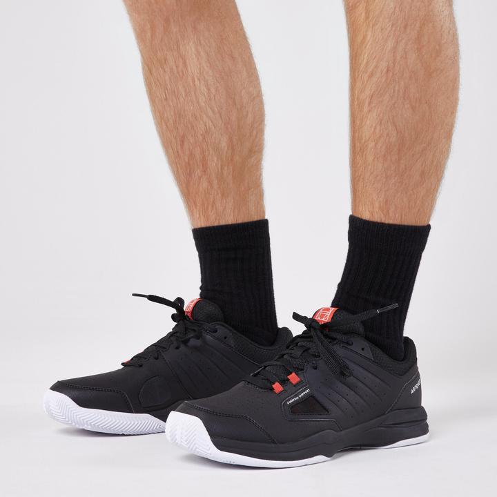 Immagine prodotto Artengo Scarpe da tennis da uomo per campi in terra battuta - TS 500 nero/rosso (41)