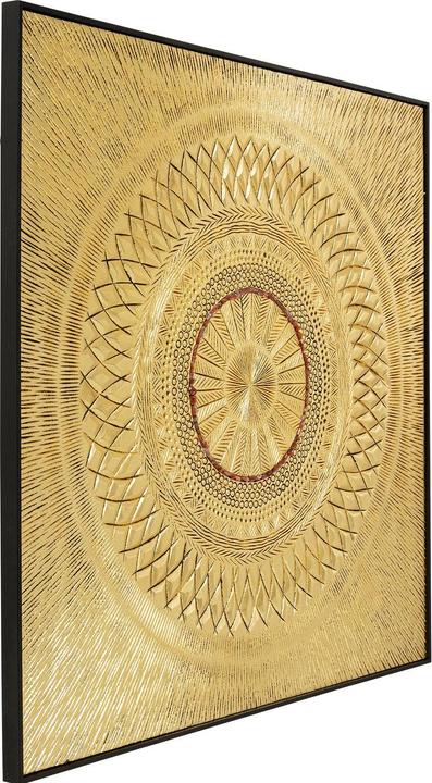 Produktbild Kare Design Objektbild Art Geometric Circle Gold 120x120cm (120 x 120 cm)