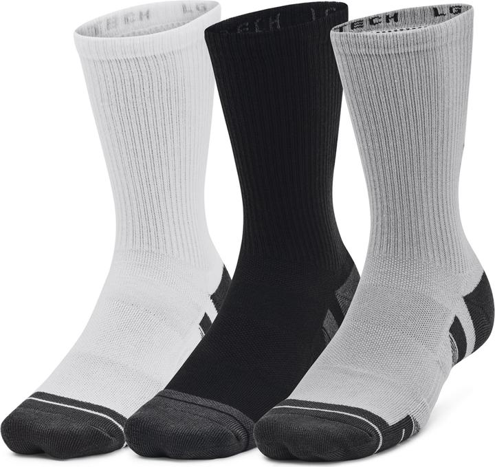 Under Armour NOS Performance Tech 3pk Crew- Mod Gray L (L)