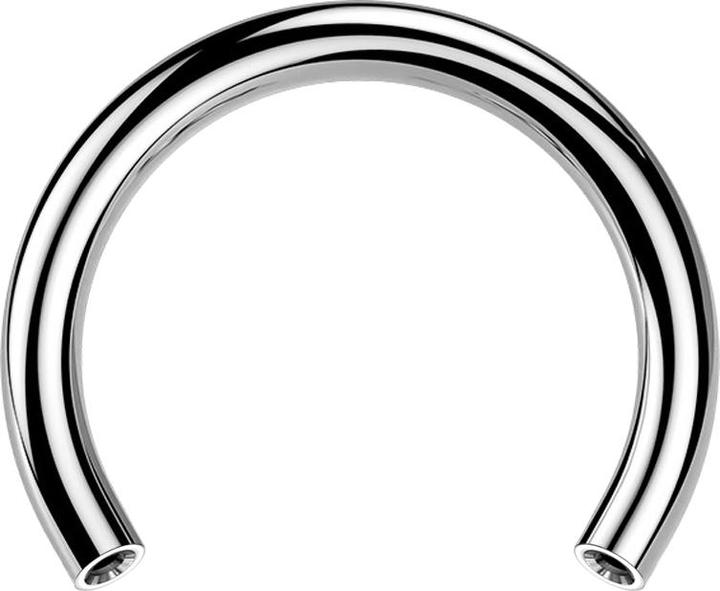 Star Piercing Threadless Circular-Stab silber (ohne Messing, Titan G23)