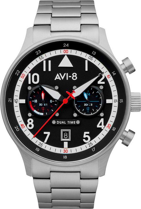 AVI-8 AV-4088-11 Carey Dual Time 44mm 5ATM (Analoguhr, 44 mm)