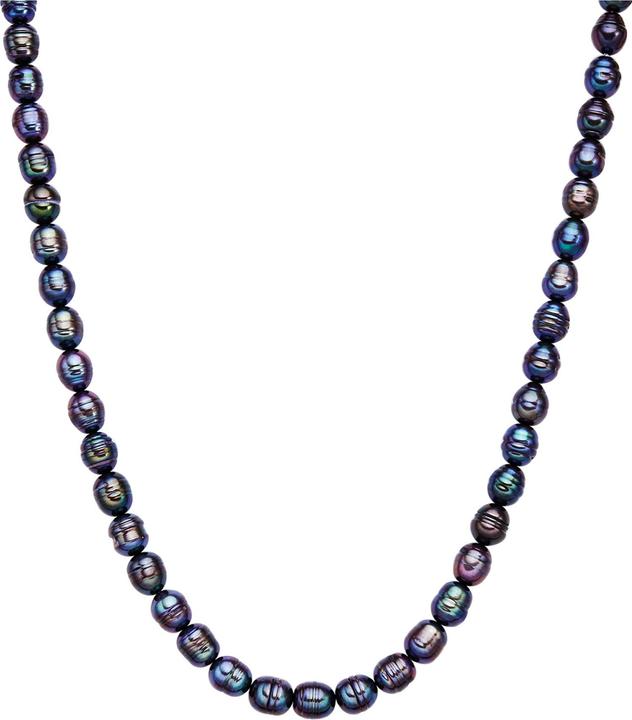 Produktbild Valero Pearls Damen Sterling Silber Süsswasser-Zuchtperlen Gelbgold 40,0 cm Grundkette + 5,0 cm Verlängerung (Sterling Silber, 40 - 45 cm)