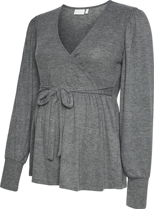 Mamalicious Normal geschnitten V-Ausschnitt Top Bluse (XL)