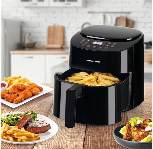 Produktbild Gourmetmaxx Heissluft-Fritteuse Digital Schwarz, Detailfarbe: Schwarz