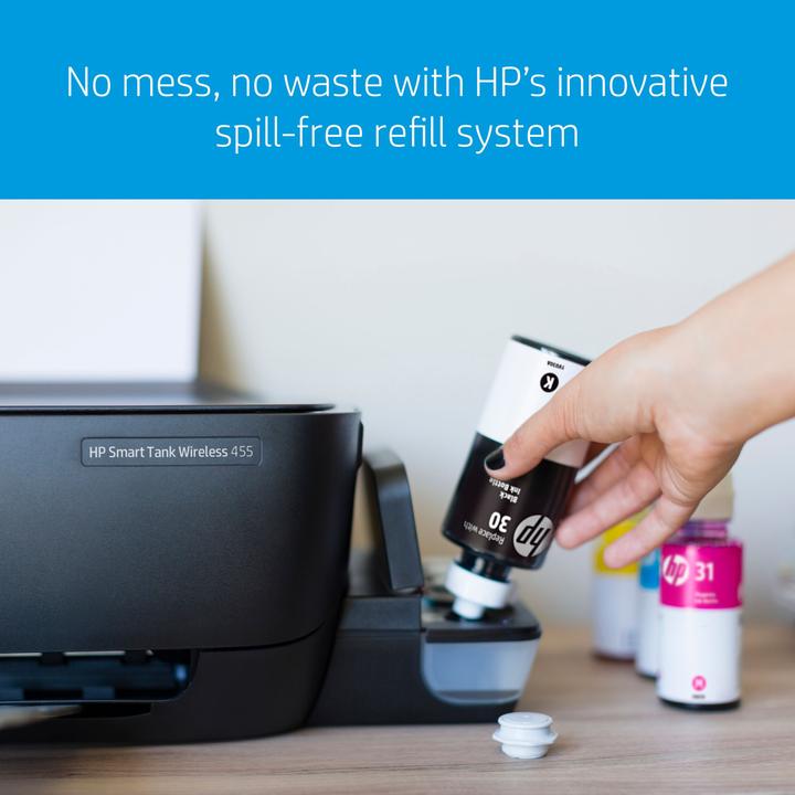 Produktbild HP Smart Tank Wireless 455 - Multifunktionsdrucker - Farbe - Tintenstrahl - refilla (Tintenpatrone, Farbe)