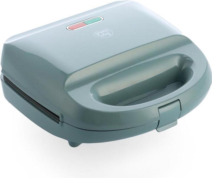 Produktbild Greenchef 3 -in -1 Panini, Waffel und Croque -Maschine - austauschbare Platten - Blaugrau - PFAS -