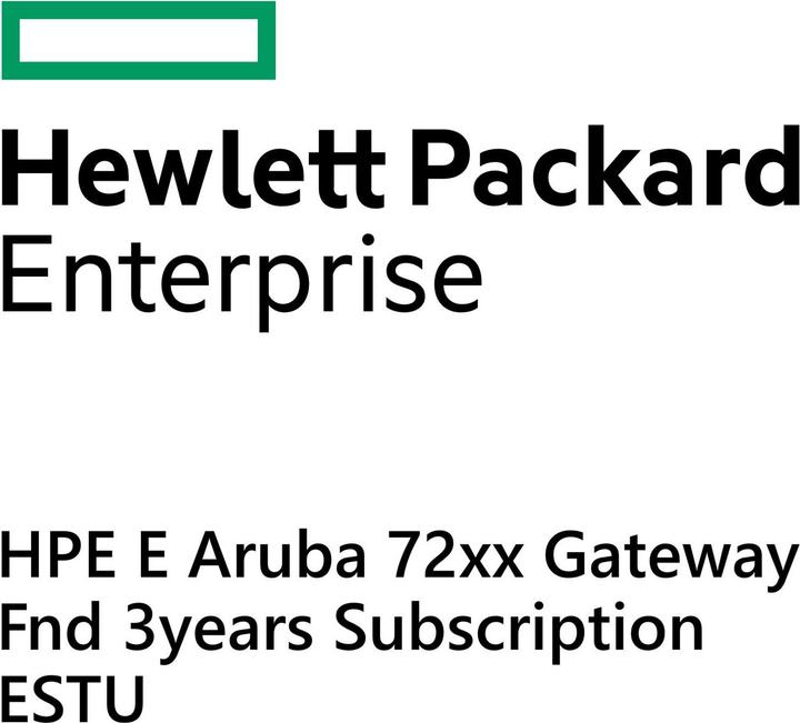 HPE E Aruba 72xx Gateway Fnd 3yr Sub E-STU (1 Devices, 36 months)
