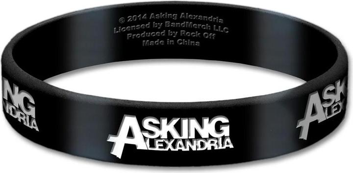 Image du produit Asking Alexandria Bracelet en silicone avec logo (1.80 cm, Matériau 100% synthétique)