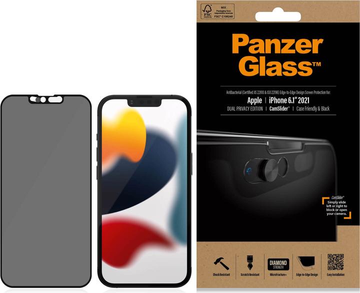 PanzerGlass CamSlider Privacy (1 Piece, Apple iPhone 13)