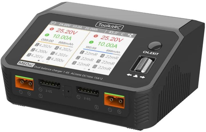 Actual product image Toolkitrc Dual charger M6DAC AC/DC 500 W 2-6S