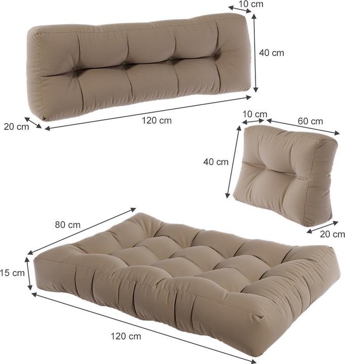 Image du produit Vicco Set Flocken (120 x 80 x 15 cm)
