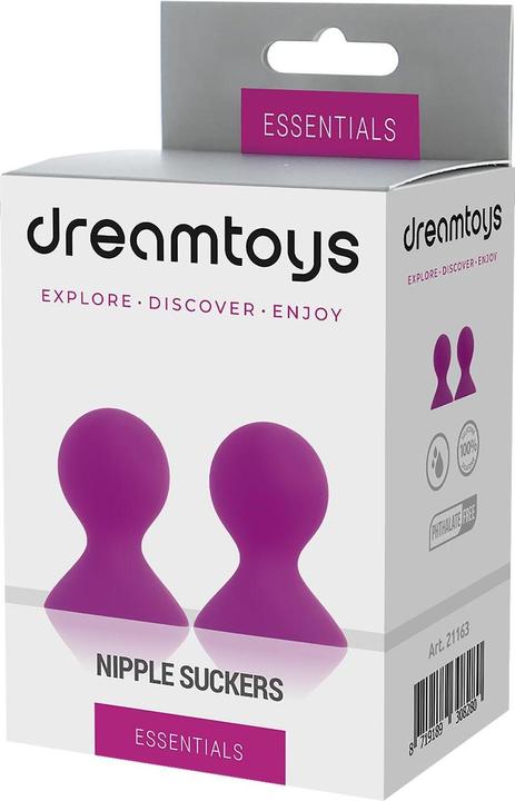 Actual product image Dream Toys Pompka-LIT-UP NIPPLE SUCKERS LARGE PINK
