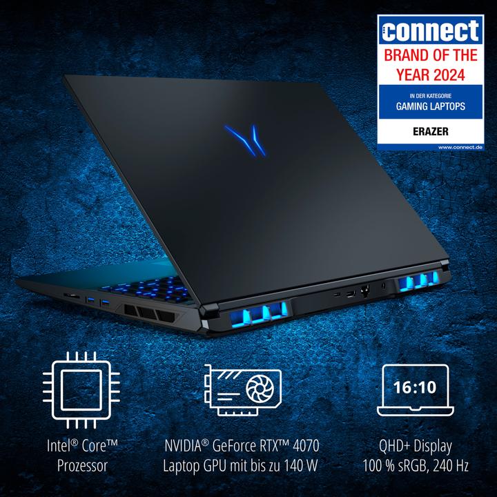 Produktbild Erazer Major X20 16" QHD i9-14900HX 32GB/2TB SSD RTX 4070 Win11 MD62617 (16", Intel Core i9-14900HX, 32 GB, 2000 GB, DE)