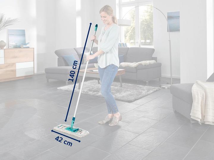 Produktbild Leifheit Bodenwischer Profi XL micro duo mit Aluminiumstiel (1 Stk.)