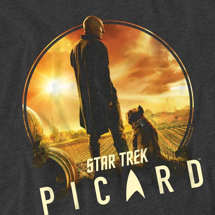 Actual product image Star Trek: Picard Unisex Adult A Man and His Dog T-Shirt (M)