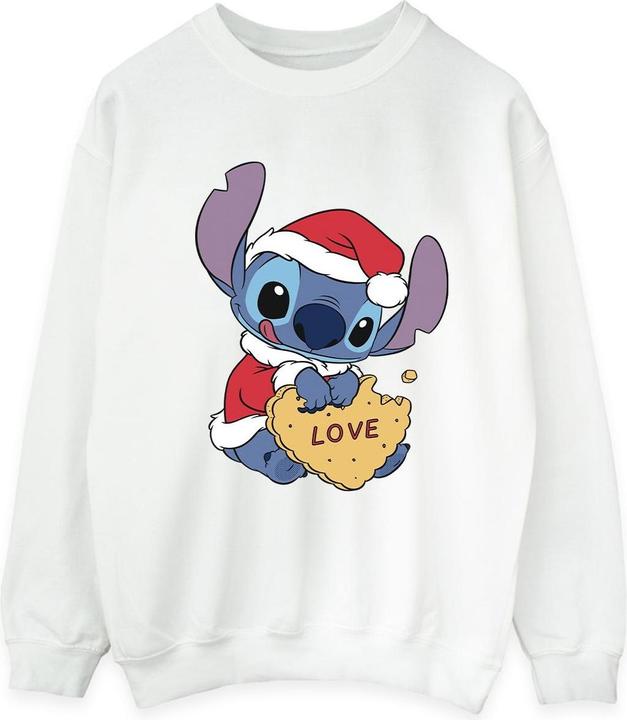 Produktbild Disney Lilo And Stitch Christmas Love Biscuit Sweatshirt (M)