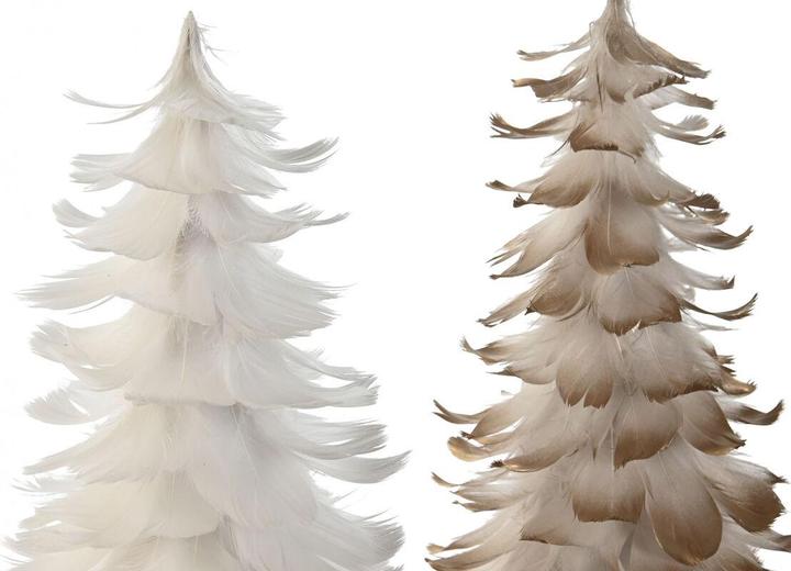 Immagine prodotto Esprit Albero di Natale Home Piuma di cartone bianco oro 22 x 22 x 46 cm (2 pezzi) (46 cm)
