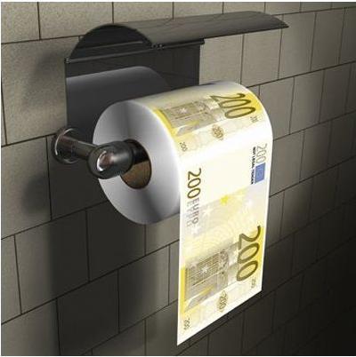Produktbild Thumbs Up Mad Monkey Toilettenpapier "200Euro" weiss (1 x)