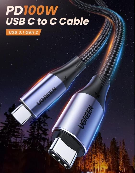 Actual product image Ugreen USB C – USB C (1 m, USB 3.2 Gen 2)