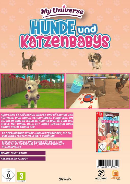 Produktbild Microids My Universe Hunde und Katzenbabys (Switch, DE)