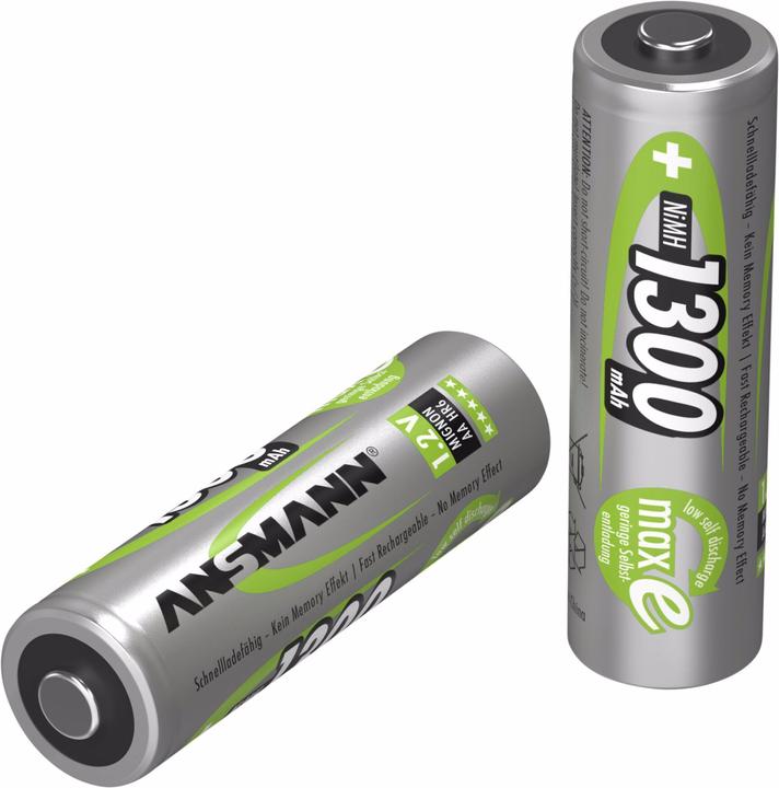 Actual product image Ansmann Charger Basic IV incl. 4 x AA 1300mAh battery (1 pcs., AA, 1300 mAh, Rechargeable battery)