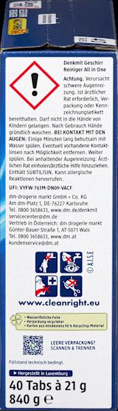 Produktbild dm Denkmit Multi-Power 12 (Tabs, 40 Waschgänge)