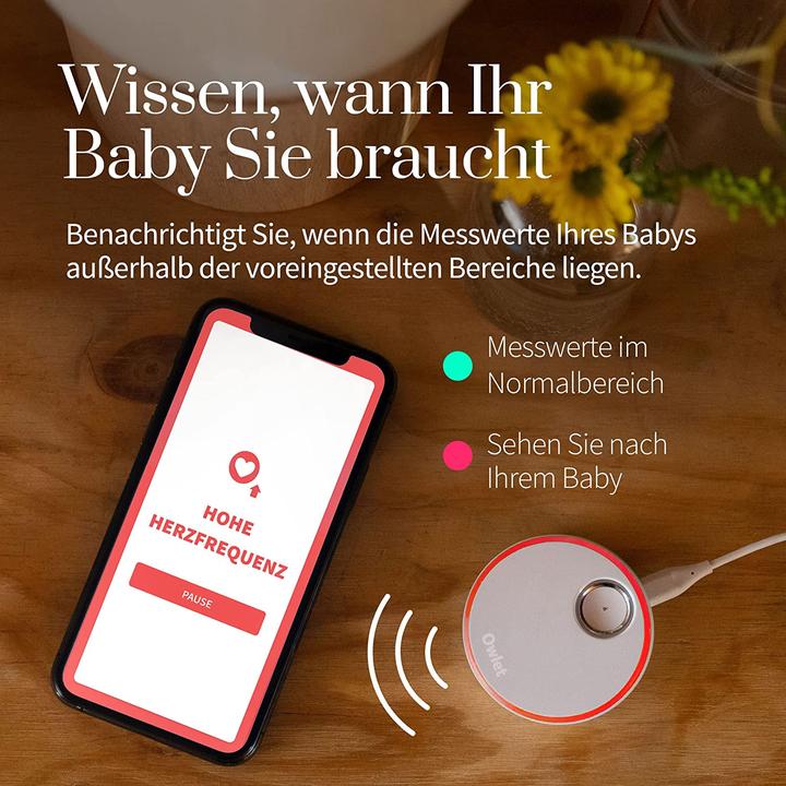 Actual product image Owlet Smart Sock Plus (Baby Monitor Audio, 50 m)