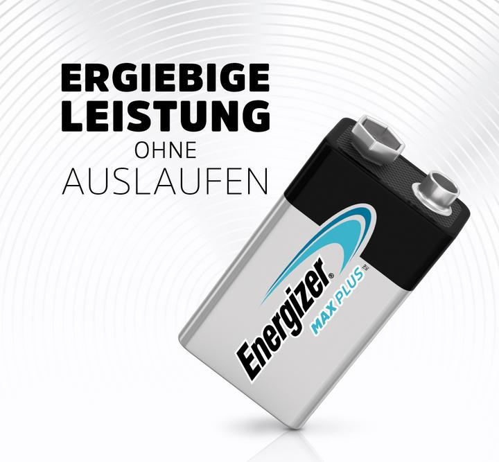 Actual product image Energizer Max Plus Alkaline (1 pcs., 9V Block, 600 mAh)