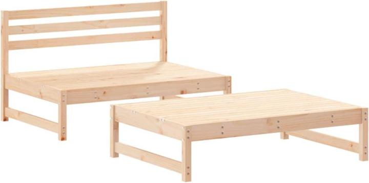 Actual product image VidaXL 2-tlg. Garten-Lounge-Set mit Kissen Massivholz, Material