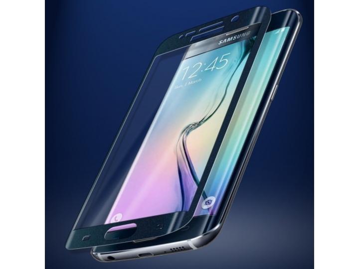 Actual product image Screenguard Samsung Galaxy S6 Edge Full Screen Protective Glass Film 2.5D 9H (1 Piece, Samsung Galaxy S6 Edge)