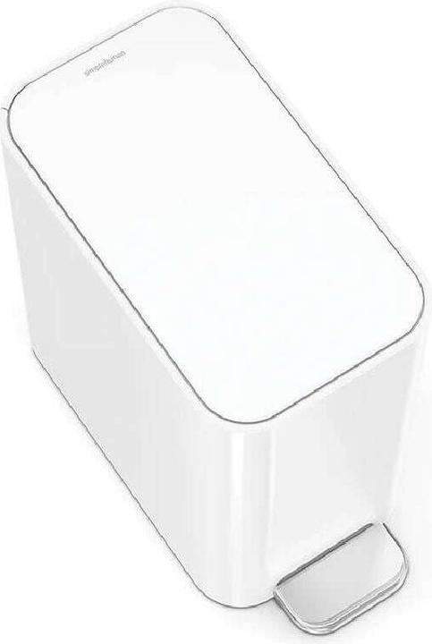 Produktbild Simplehuman Treteimer 5 l, Weiss (5 l)