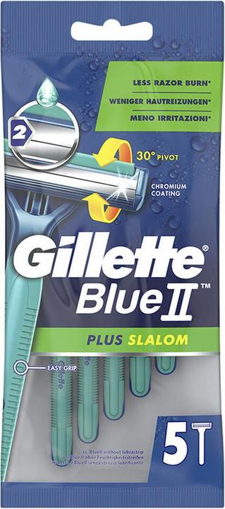 Produktbild Gillette BlueII Slalom Engangsskrabere 5 Stk. (5 x)