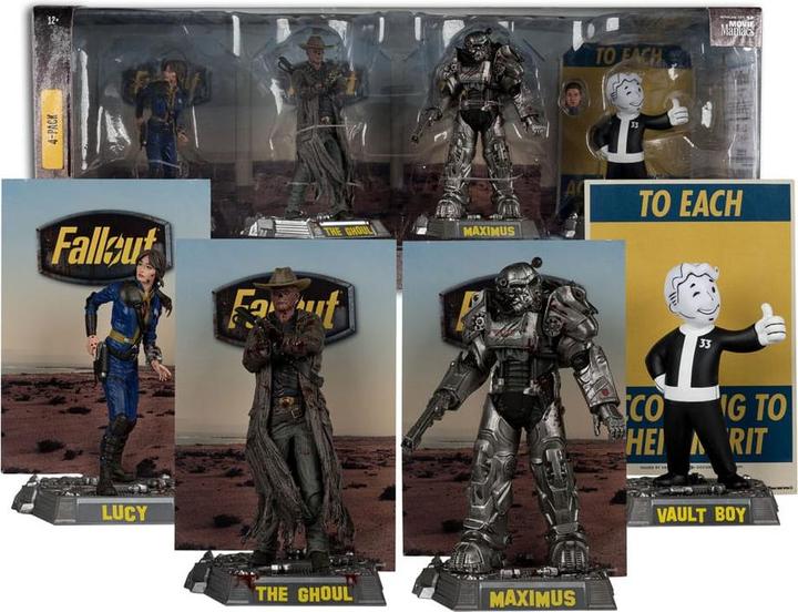 Produktbild McFarlane Fallout Movie Maniacs PVC Statuen 4er-Pack Lucy, Maximus, The Ghoul & Vault Boy 15 cm