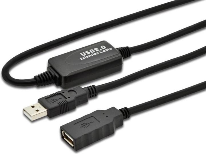 Image du produit InLine Extension active USB 2.0 20m avec amplification du signal / répéteur mâle A vers femelle A (20 m, USB 2.0)