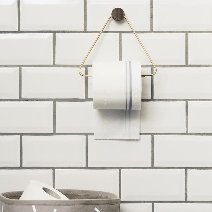 Actual product image Ferm Living Brass Toilet Paper Holder