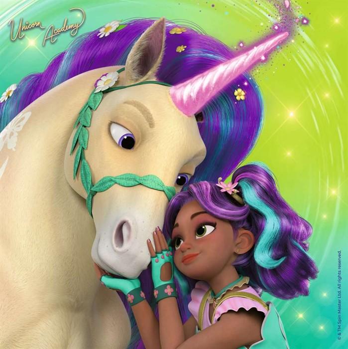 Actual product image Unicorn Academy Children's puzzle - 12004163 - puzzle for children aged 5 and over, with 3x49 (49 pieces)