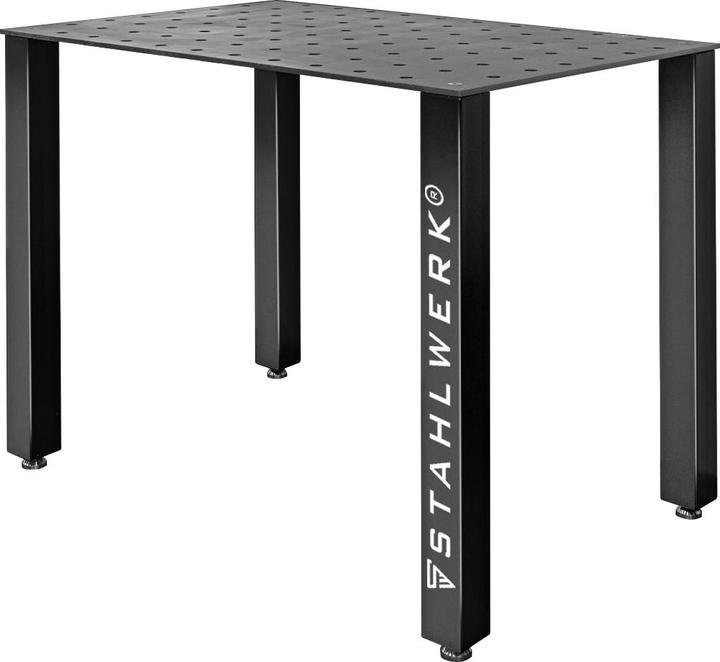 Stahlwerk Tavolo da saldatura kit fai da te piano di lavoro pesante da 12 mm in acciaio S355 (80 cm, 120 cm)