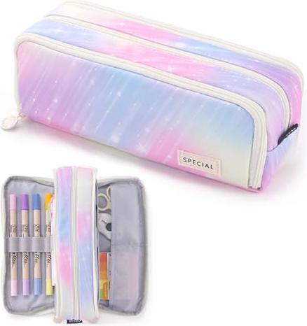 Produktbild Only-Bags.Store Federmäppchen mit 3 Fächern Grosses Fassungsvermögen Federmäppchen Federmäppchen für Schule & Büro