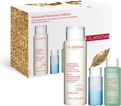 Immagine prodotto Clarins Essenziali Detersione Delicata 200ml + 30ml + 50ml (Set per la cura del viso)