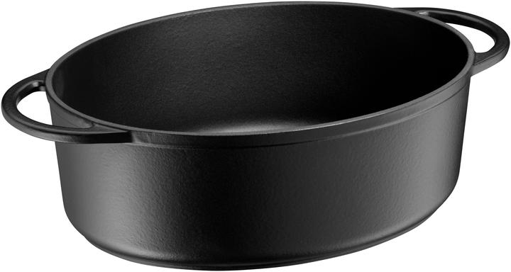 Produktbild WMF Bräter oval mit Gussdeckel 30x23,5cm 5,0 l Gusseisen emailliert Induktion (Bräter + Schmortopf, Gusseisen)