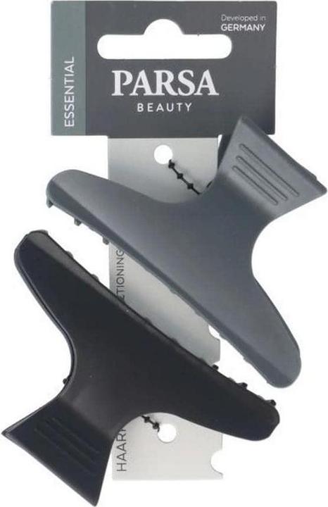 Parsa Beauty PARSA Haarabteilklammern, schwarz, grau (2 Stk.)
