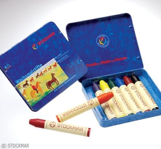 Actual product image Stockmar WAXING PENCIL /Pà8 (Multicoloured, 8 x)