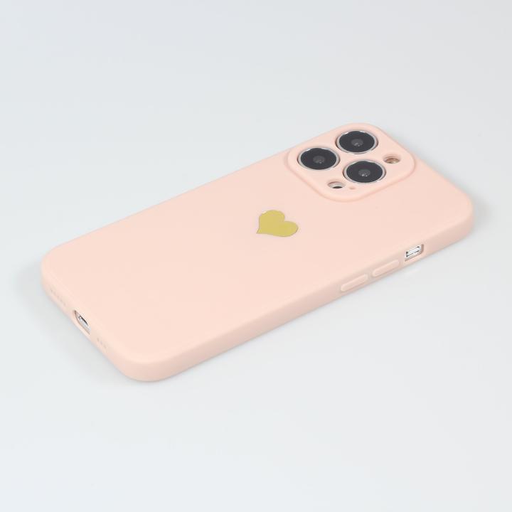 Image du produit PhoneLook Coque Silicone Mat Coeur doré (Apple iPhone 14 Pro)